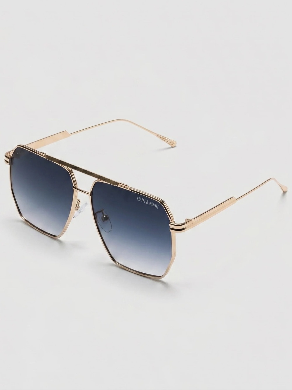 Fifth & Ninth Goldie Sunglasses Navy/Gold